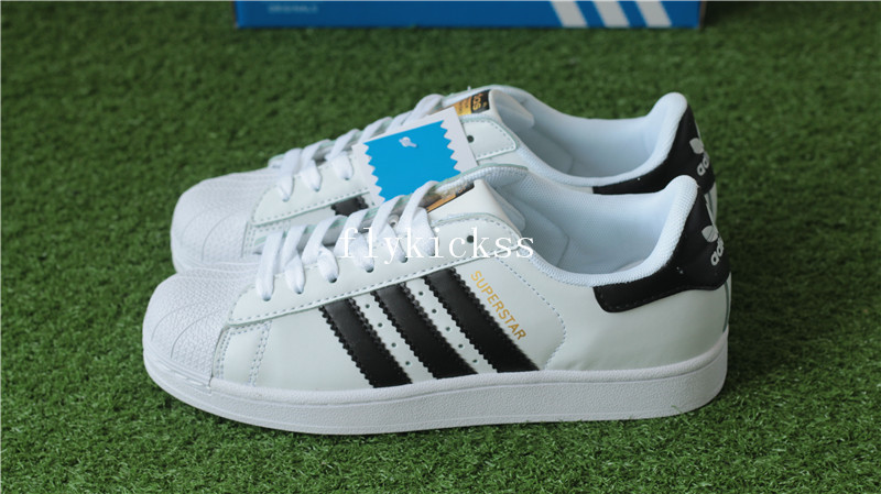 Adidas Superstar White Black Stripes C77124